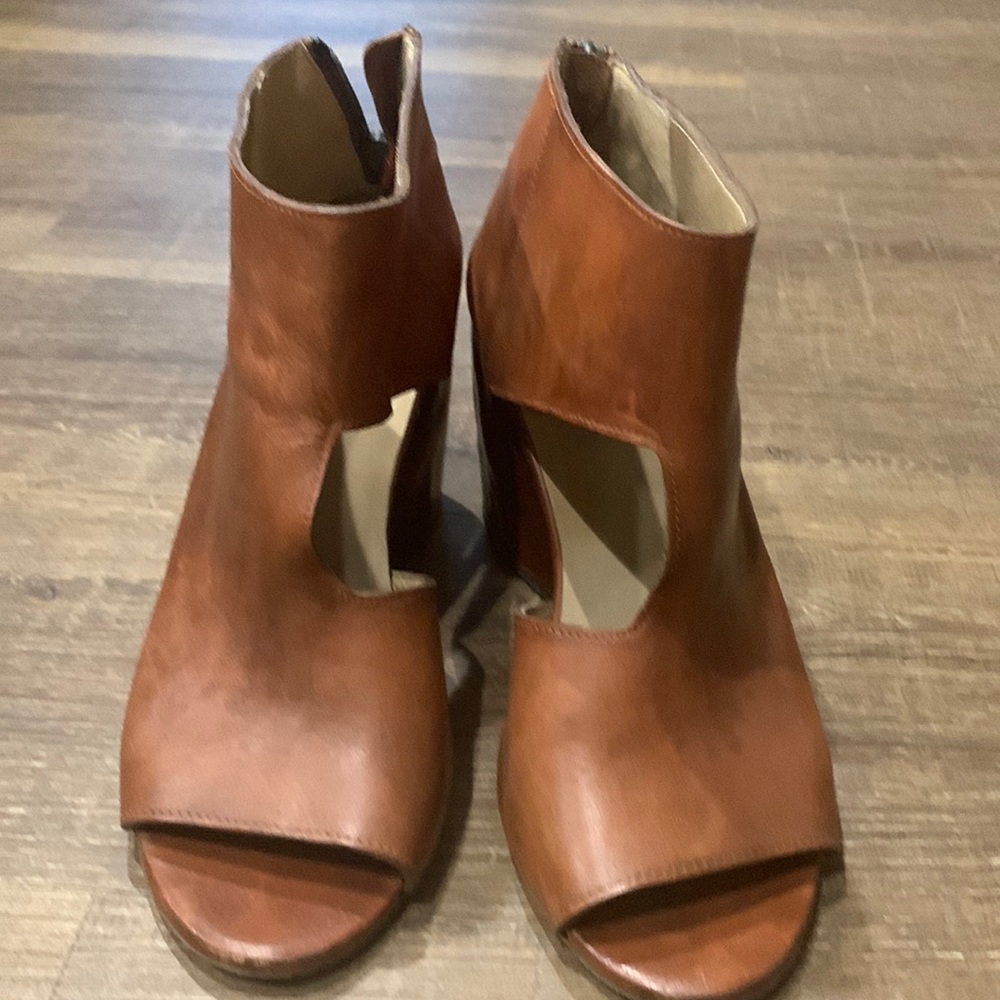 MARSELL Brown Peep Thru wedge Ankle Bootie - 41 / 11
